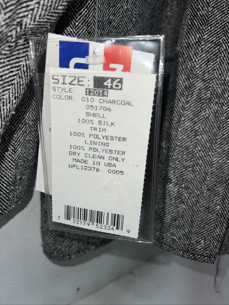 New Men’s Pioneer Wear Grey Suit Jacket 46 #12014 X-604