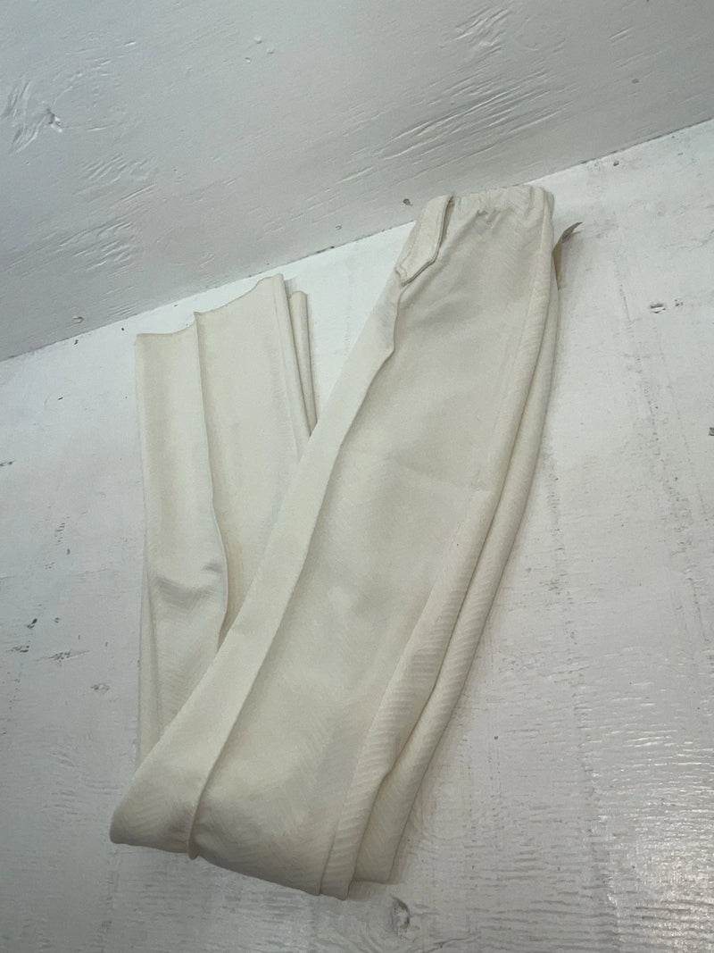New Vintage White Panhandle Slim Polyester Pants #1534 3A-62