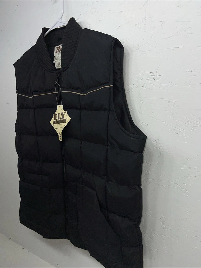 New Men ELY Cattleman XL Black Puffer Vest #241120 LLL-44
