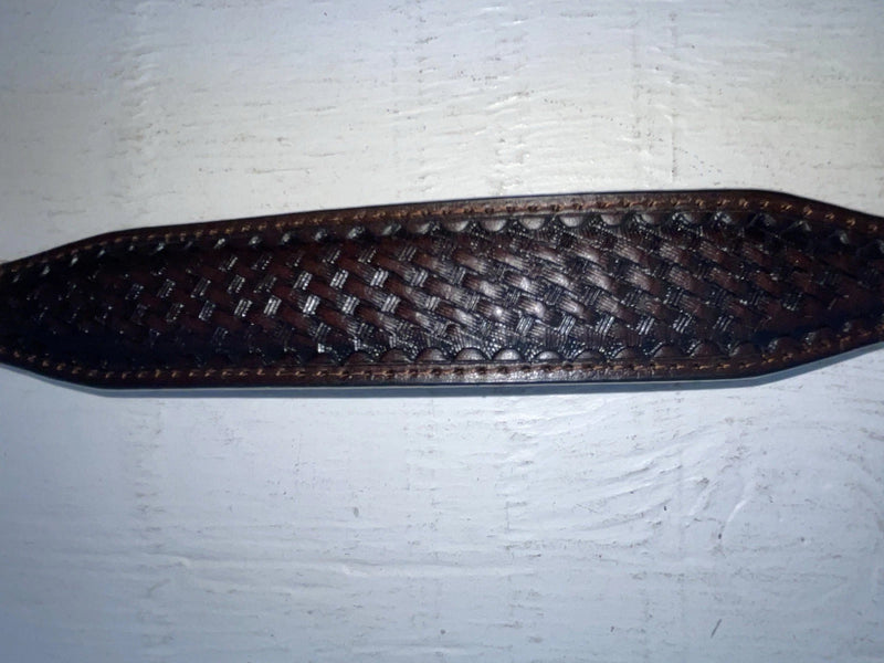 New Brown Genuine Leather Nocona Tooled And Pendent 24” Belt #N4414202 NN-76