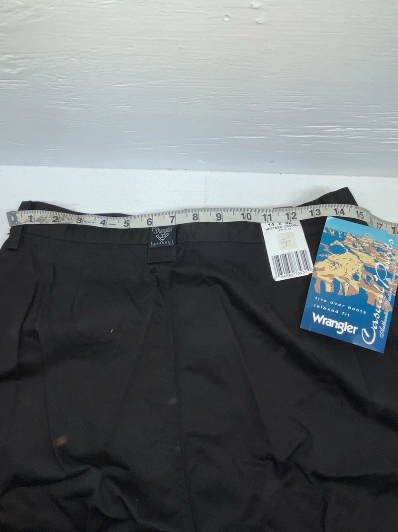 New Vintage Black Wrangler Polyester Pants #WW095WL OO-78