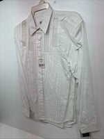 New Women’s Wrangler White Design Long Sleeve Button Up Medium MM-59