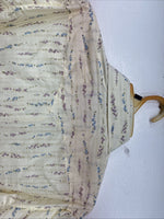 New Women’s White Horse Yellow Floral Long Sleeve Pearl Snap Medium YY-126