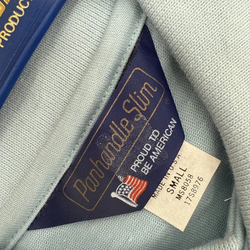 New Men’s Panhandle Slim Blue short sleeve polo Small B-59