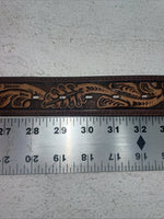 New Brown Genuine Leather Longhorn Tooled 30” Belt #82837 Z-13