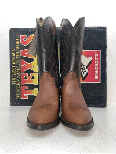 New Women’s Brown Texas Brand Cowboy Boots. 5101 8 D. 15-18