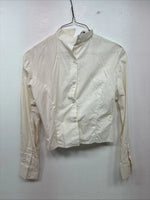 New Women’s Christine White Long Sleeve Button Up Size 8 YY-6