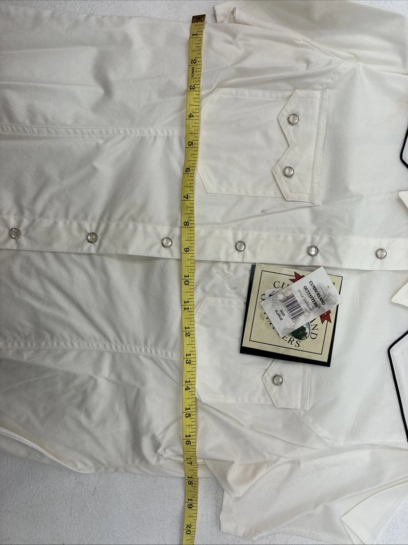 New Kids Cumberland White Short Sleeve Pearl Snap XL II-48