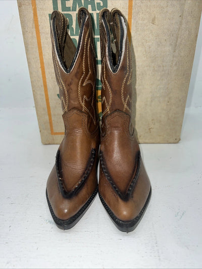 New Children’s Brown Texas Brand Cowboy Boots C191 9 D 24-20