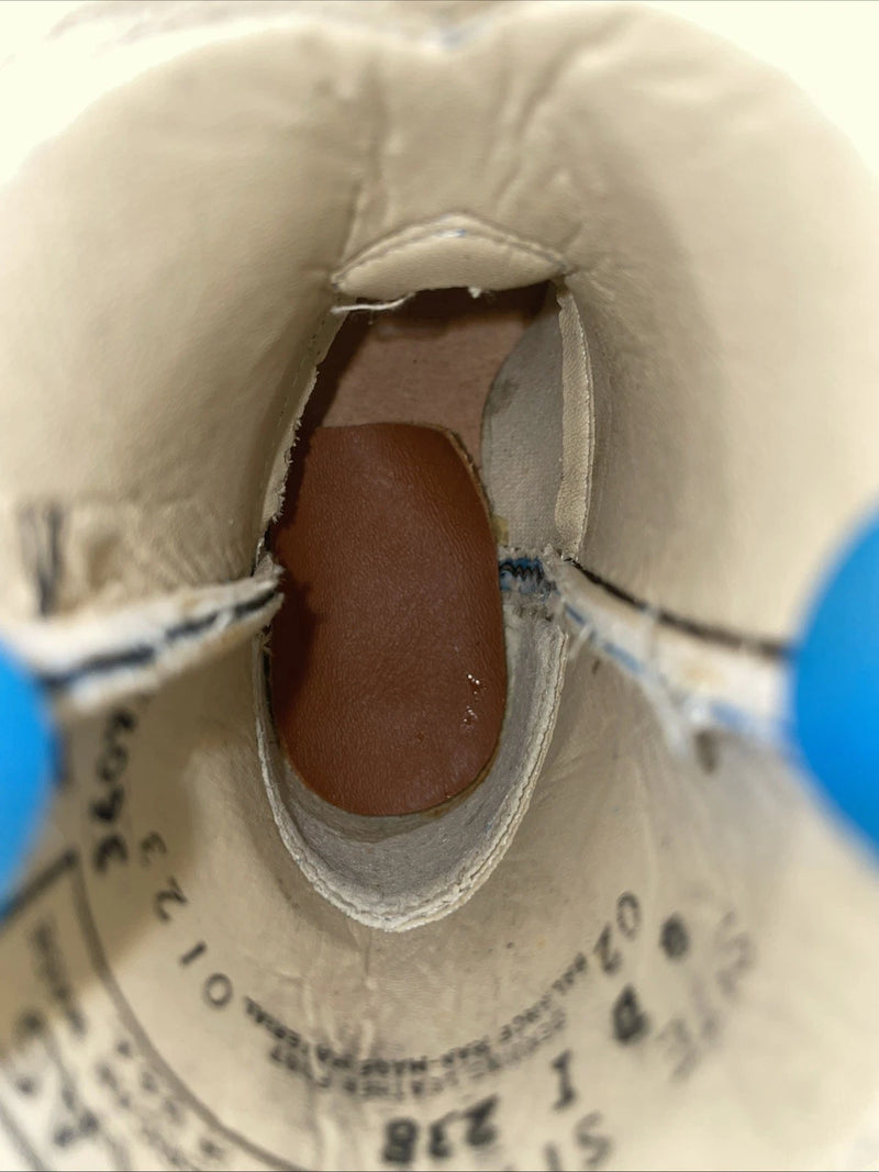 New Kids Blue Texas Brand Cowboy Boots. I 238 4 D. 22-58
