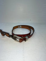 New Red Genuine Leather Chambers Tooled 20” Belt #WY347 NN-52