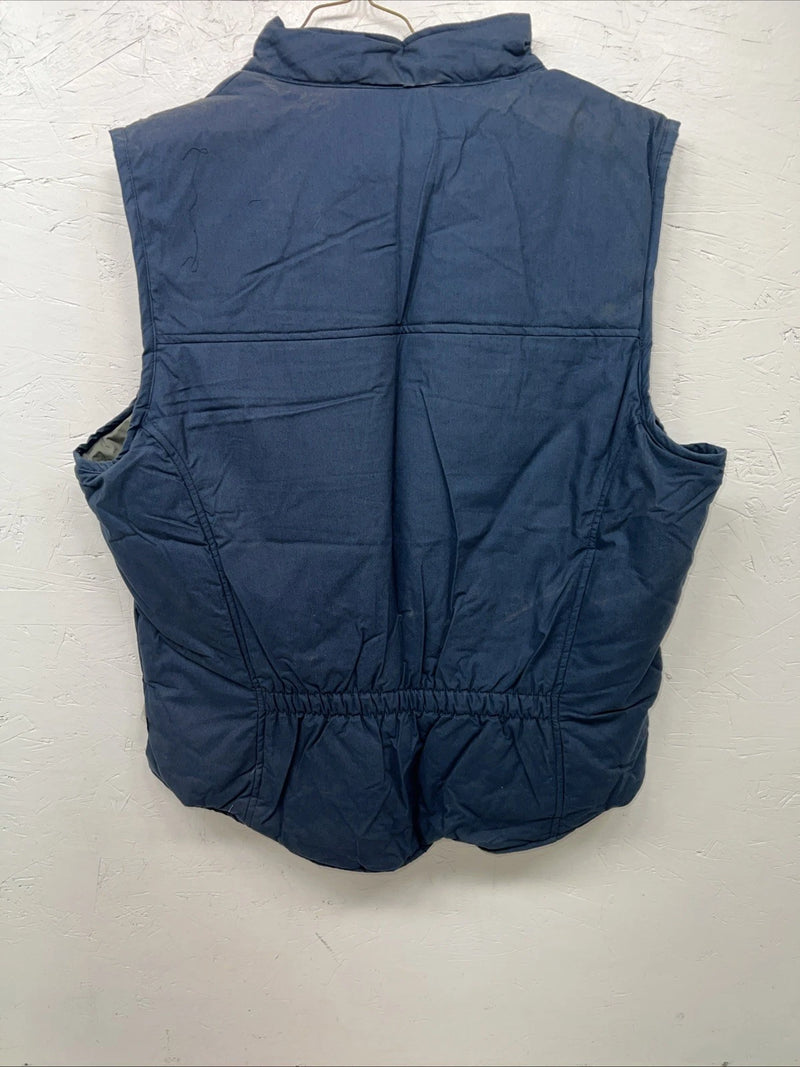 New Women’s Navy Cambrai Puffer Vest XL L-607