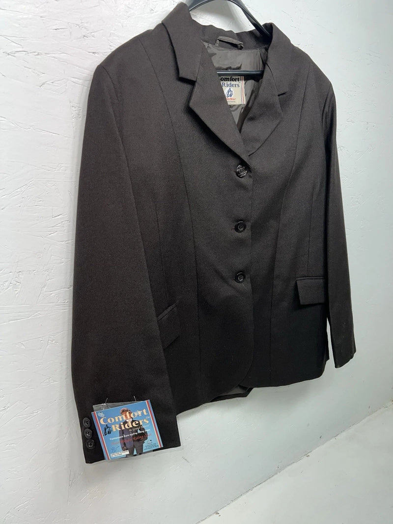 New Women’s Comfort Riders Brown Hunt Meister Riding Coat 18R FF-600
