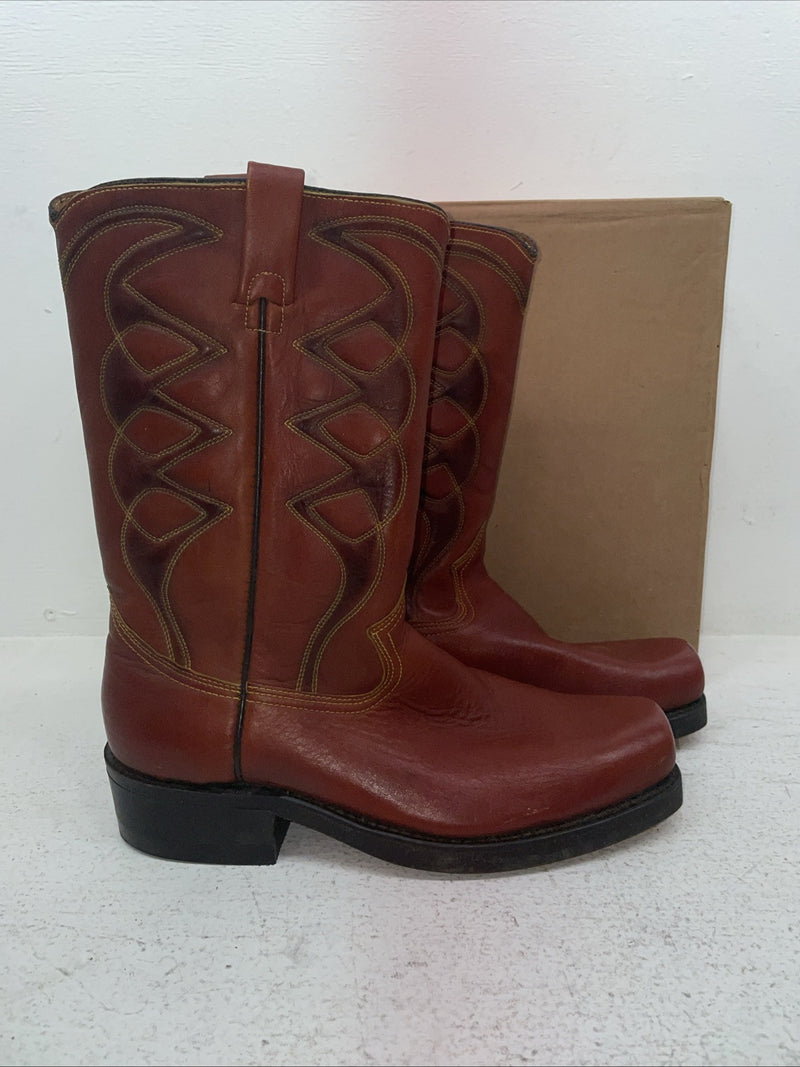 New Men’s Red Texas Brand Cowboy Boots. M 844 9.5 9 1/2 D. 4-100