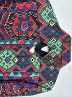 New Women’s Mine & Bills Multicolor Design Long Sleeve Button Up Medium MM-99