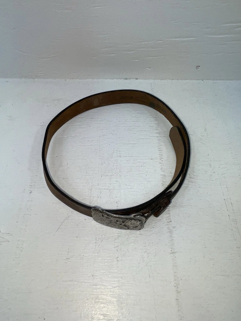 New Brown Genuine Leather Chambers Tooled 24” Belt #WY402 NN-10