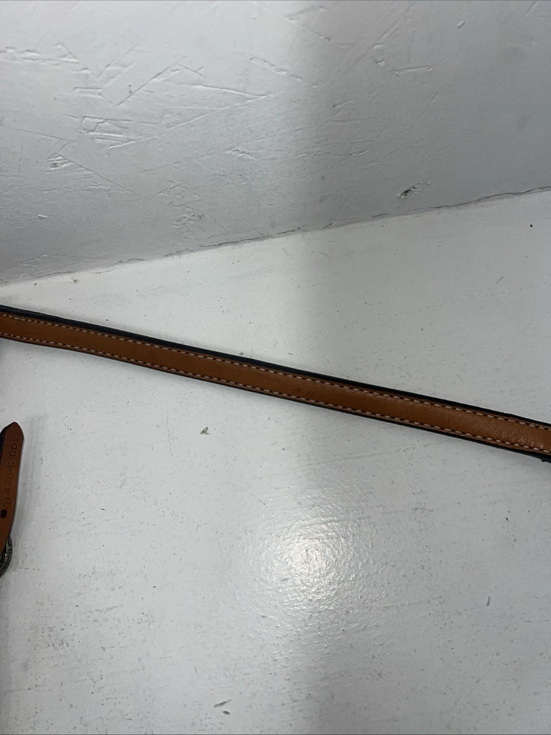 New Leather Circle Y Breast Collar With Bronze Metal Plate. 4264-1009 S-45