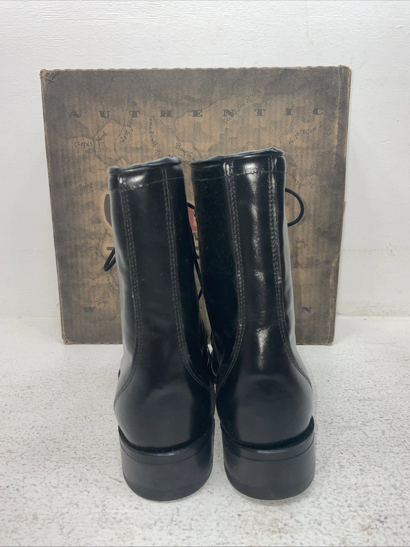 New Men’s Black Lace Up Laredo Cowboy Boots. 1220 7.5 7 1/2 E E. 1-63