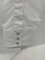New Men’s ELY Cattleman White Long Sleeve Pearl Snap 19.5 2XL F-56