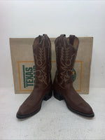 New Men’s Brown Texas Brand Cowboy Boots. 7404 9 D. 3-45