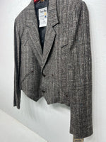 New Women’s Pioneer Wear Gray Short Suit Jacket 38 #12555 W-605
