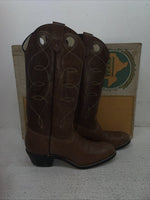 New Women’s Brown Texas Brand Cowboy Boots. B 191 4.5 4 1/2 B. 2-61