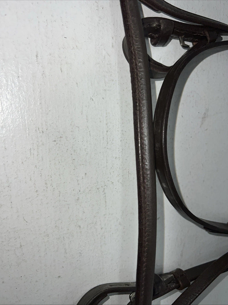 New Silver Fox Brown Pony Snaffle Bridle #20-8558-7 BB-15