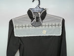 New Women’s Black White Panhandle Slim Long Sleeve Button Up Shirt #3533 3B-24