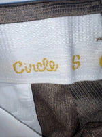 New Vintage Brown Circle S Polyester Pants #CS2391 VV-29