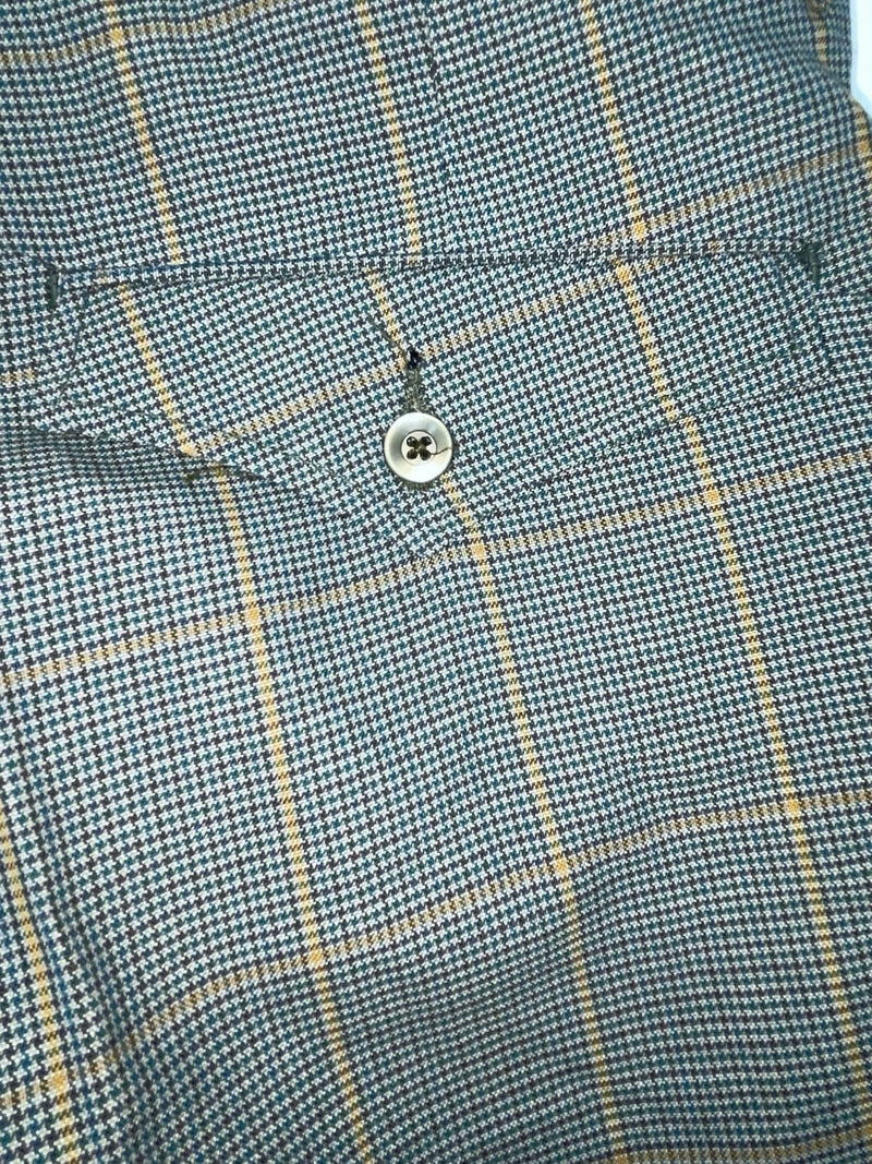 New Vintage Green Checkered Dickson Jenkins Polyester Pants #2213 ZZ-32