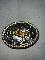 New Children’s Gold Silver Bull Rider Belt Buckle. F-14