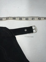 NOS Black Show Chaps With Fringe Adjustable Waist 41” N-21