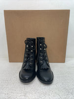 New Kids Black Lace Up American West Cowboy Boots. 2120 12.5 12 1/2 D. 23-21