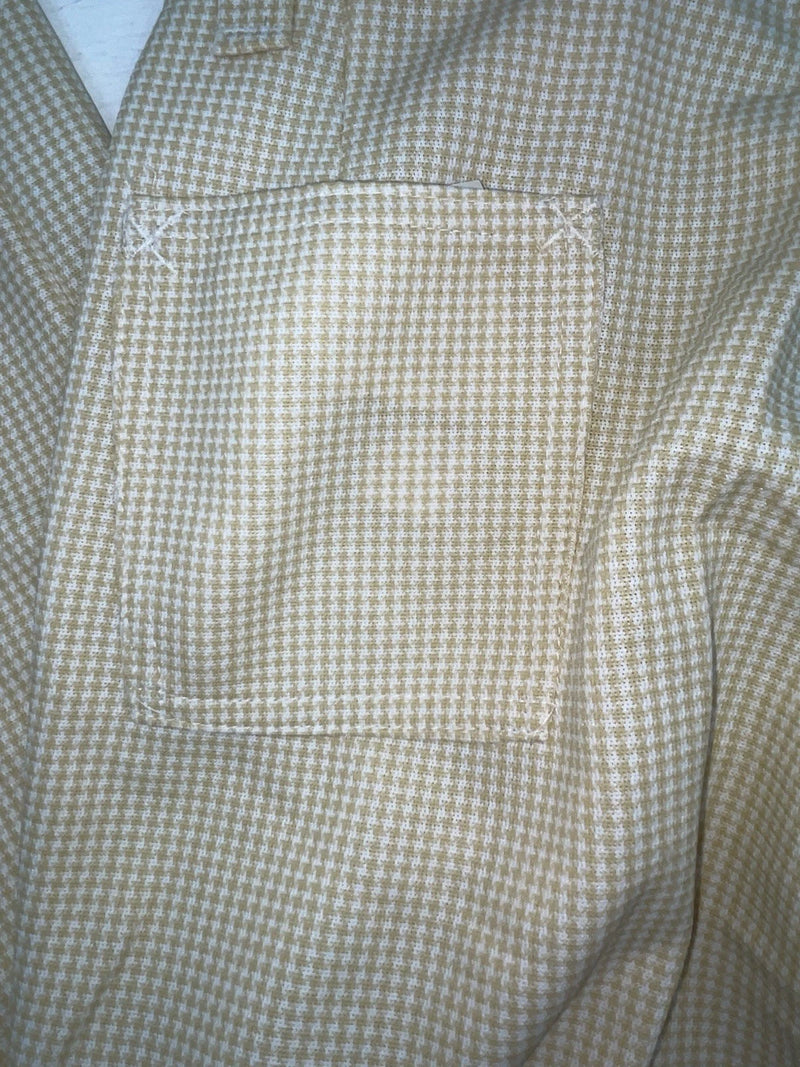 New Vintage Cream Checkered Dickson Jenkins Polyester Pants #502 XX-16