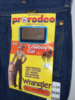New Women’s Pro Rodeo Cowboy Cut Denim Jeans. 15x34 N-12