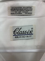 New Classix White Long Sleeve Button Up English Shirt 20-20.5 4XL X-101