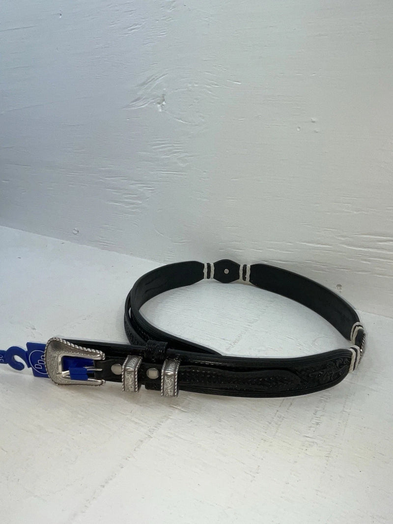 New Black Genuine Leather 3D Tooled And Pendent 30” Belt #2030 JJ-152