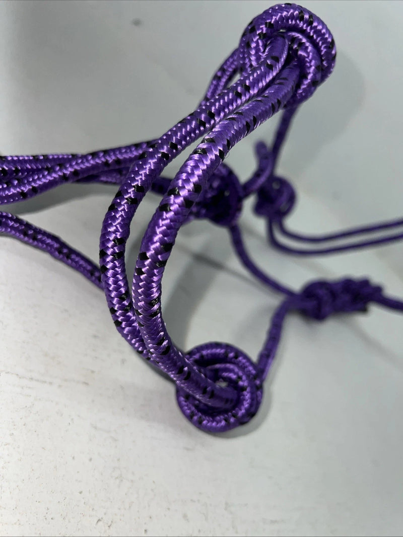 New Tough 1 Purple Poly Rope Tied Halter #50-1010 G-504