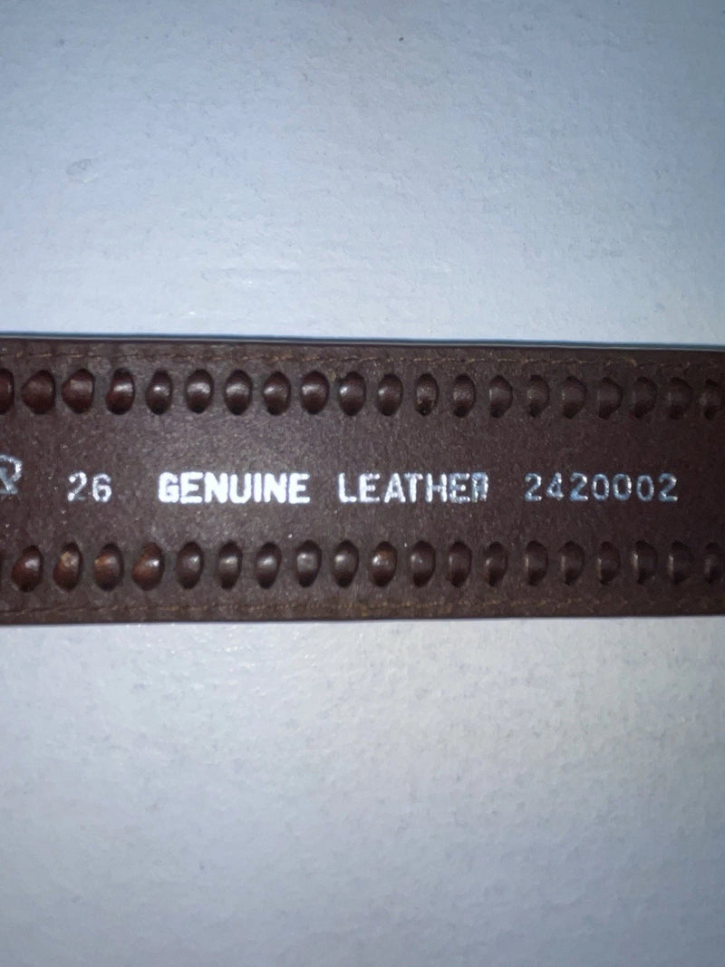 New Brown Genuine Leather Nocona Tooled 26” Belt #2420002 Z-42