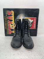 New Men’s Gray Lace Up Texas Brand Cowboy Boots. 8852 9 E E. 3-35