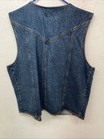New Men’s ELY Cattleman Denim Vest XL #241104 L-604