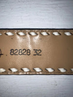 New Red Genuine Leather Longhorn Tooled 32” Belt #82828 NN-60