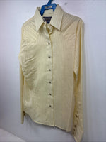 New Women’s Panhandle Slim Yellow Long Sleeve Pearl Snap Size 8 KK-63 