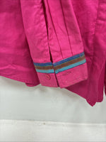 New Women’s Pink Design Long Sleeve Button Up XL TT-3