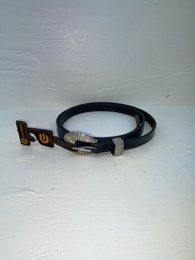 New Blue Genuine Leather Chambers 34” Belt Z-142