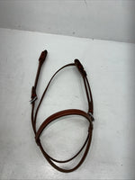 New Leather Trainer Dark Oil Browband Headstall Silver Buckles S-60