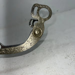 New Congress Leather Aluminum Tooled Show Port Bit LLL-22