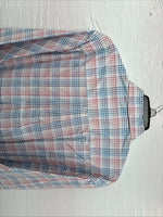 New Men’s ELY Cattleman White Multicolor Plaid Long Sleeve Button Up Large Q-21