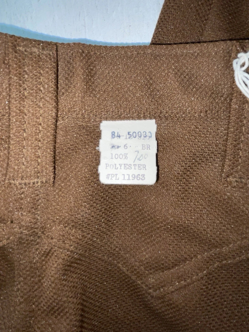 New Vintage Brown Polyester Pants #845003 XX-20