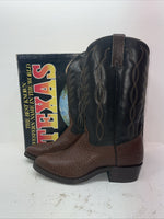 New Men’s Brown Texas Brand Cowboy Boots. 251527461 10.5 10 1/2 D. 8-47